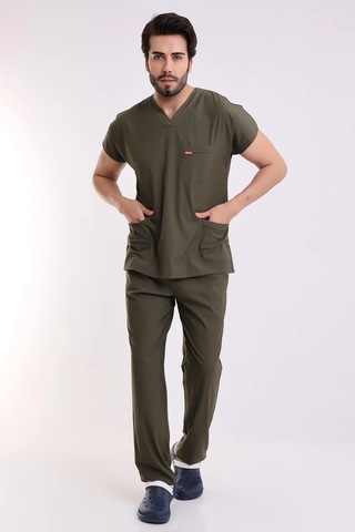Bflex Unisex Likralı Yarasa Kol Takım - 6427 Haki Yeşili