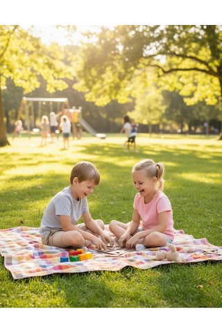 Doğal Montessori Eğitici Denge Oyunu - El Yapımı Bebek Yapboz Puzzle Seti