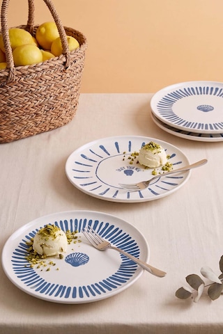 Ocean Muse Nordic Pasta Tabağı 4'lü Pasta & Sunum Tabağı 22 Cm Çok Renkli