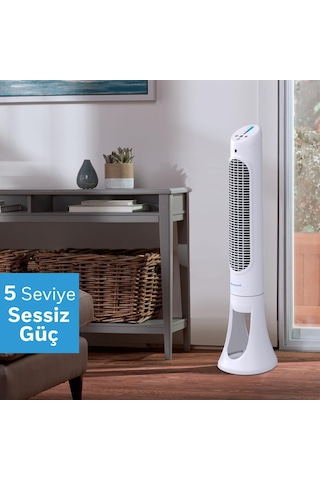 Honeywell Quietset Hyf260 Tüm Oda İçin Salınımlı Kule Vantilatör, 5 Hız Ayarı, 80 Derece Salınım, Zamanlayıc
