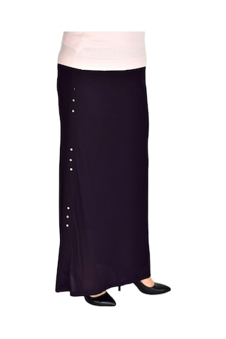 Kadın Lastikli Puntalı Dar Etek Waffle 001