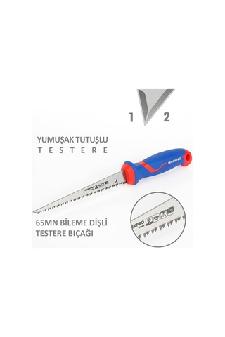 Workpro Wp215016 150mm Hızlı Kesim Profesyonel Alçıpan Testeresi Fr Wp215016