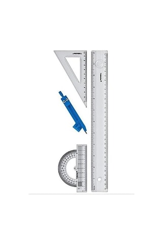 Artlantis Cetvel Takımı 30 Cm 1 Paket Yıldızlar Cetvel Pergel Gönye İletki Şeffaf Çizim Takımı Pergelli Çizim Genel