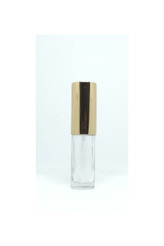 Boş Parfüm Şişesi 4 ML 3 Adet Sarı Metal Sprey ve Kapak Boş