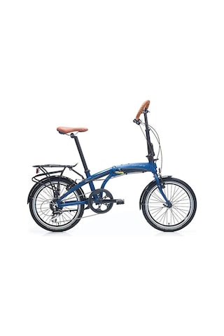 Carraro Flexi Comfort 20 Jant 8 Vites 32 Cm V-fren Katlanır Bisiklet-mat Navy -mavi-parlak-siyah-bakır Mavi