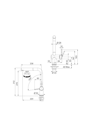 Franke Urban UBG 611-86 Bianco Granit Eviye - Active Plus Doccia 2.0 Batarya Seti