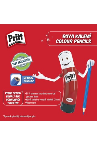 Pritt Kuru Boyalar, Canlı Renklerde Boya Kalemi, Açması Kolay Ve Dayanıklı Silinebilir Kalem, Yumuşak Mineli Resim Genel