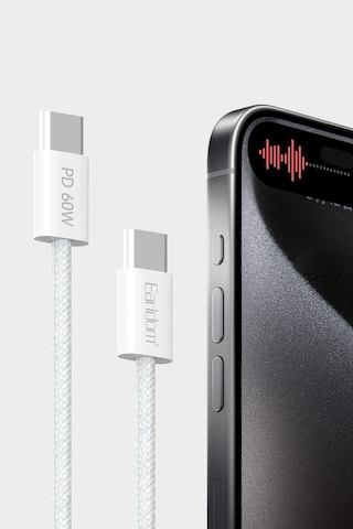 Earldom EC-190CC 2 M 60 W Apple iPhone 15 Serisi ile Uyumlu Type-C to Type-C PD Hızlı Şarj Kablosu