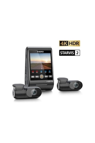 A229 Pro 3 Kameralı Ön-ıç-arka 4k 2k 1080p Hdr Sony Starvis 2 Wifi Gps Li Araç Kamerası