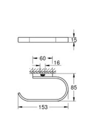 Grohe Selection Tuvalet Kağıtlığı - 41068dc0 Mat Paslanmaz Çelik