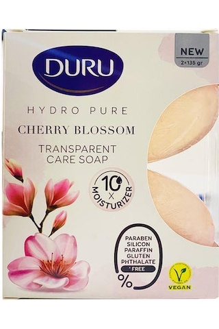 Duru Hydro Pure Sakura Çiçeği Sabunu 2 x 135 G