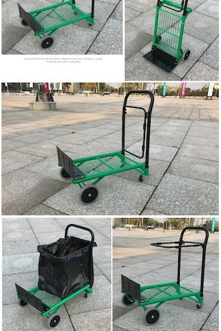 Staxx 100kg Katlanabilir Koli Yük Paket Taşıma El Arabası