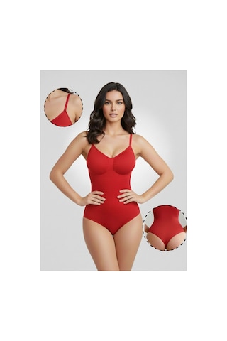 Mistirik Mimola Model 3 Bölge Etkili Örmekumaş Yapılı String Body Kırmızı Renk042