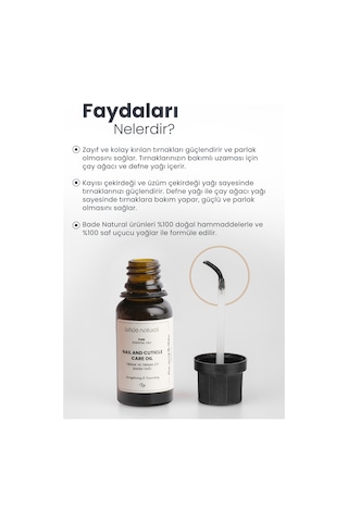 Bade Natural Tırnak & Tırnak Eti Besleyici Bakım Yağı