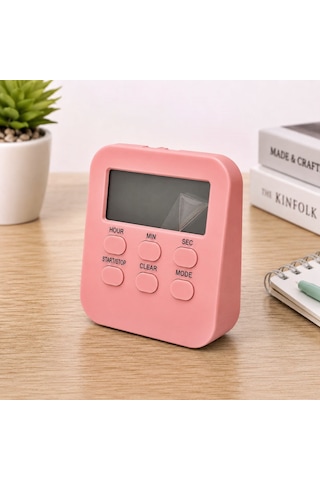 Gaman Öğrenci Kronometre Büyük Lcd Ekranlı Manyetik Zamanlayıcı Alarm, Geri Sayım, Ileri Sayım, Kronometre Ve Saat Modu Ders, Mutfak, Spor Ve Ofis Için