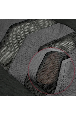 Novahub Universal Araba Koltuk Kılıfı Siyah Gri 2 Ön Koltuk Kılıfı, Kompatibilite, Kolay Montaj, Kullanıcı Dostu