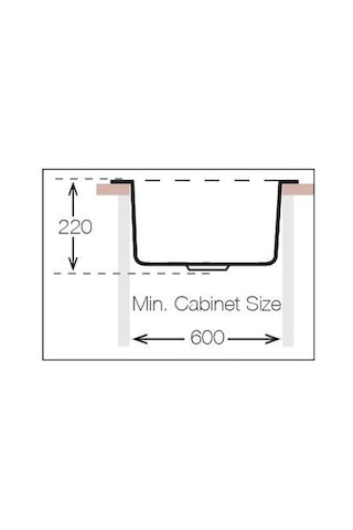 Ukinox Valente N-100 Granit S-305g Sifonlu Evye Siyah