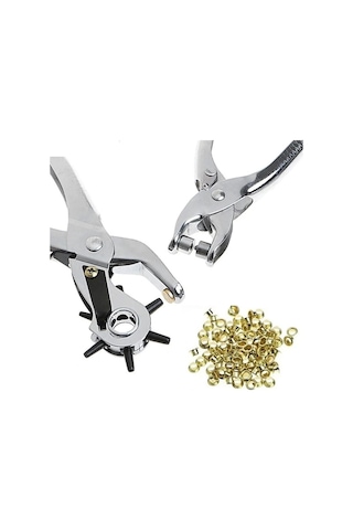 Kemer Delme Ve Perçin Pensesi Ikli Set Deri Plastik Delici ...