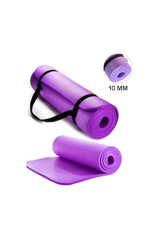 CKSpor 10 MM Konfor Doku Kaymaz Nbr Mat Taşıma Askılı Pilates Egzerisiz Minderi