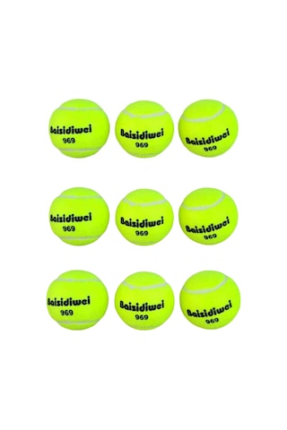 Mey İthalat 9 Lu Tenis Topları Seti Spor Ve Eğlence İçin Uzun Ömürlü