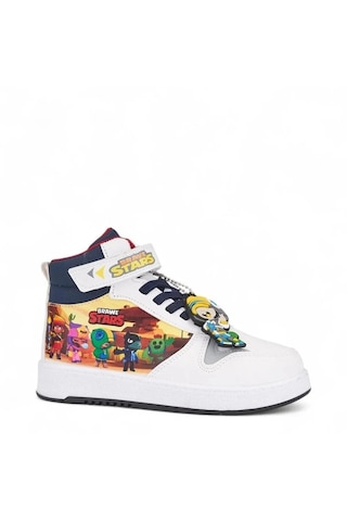 Zacoz Stars Temalı Erkek Çocuk Spor Ayakkabısı, Sneaker Beyaz - Lacivert