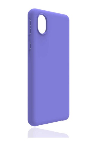 Samsung Uyumlu Galaxy A01 Core Kılıf Zore Biye Silikon Mor