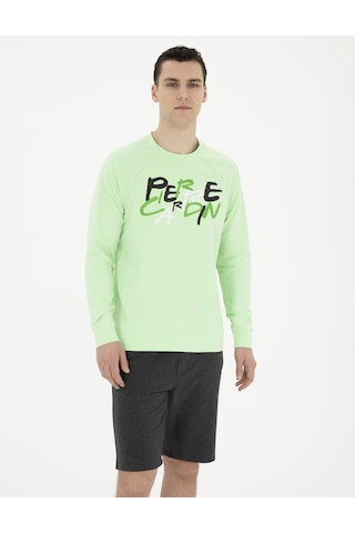 Pierre Cardin Erkek Fıstık Sweatshirt 50285538-vr087 Yeşil
