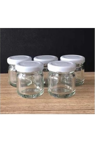 29 Cc Cam Kavanoz - 50 Adet - Beyaz Kapak. Mutfak.