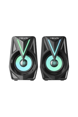 Hepsi Mıkado Md-s23 Glare 6w 1+1 Masaüstü Rgb Aydınlatma Usb Siyah Kasa Speaker 1923 Najmaddin