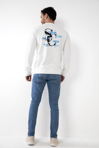 Cozyness Sweatshirt Kapşonsuz Beyaz