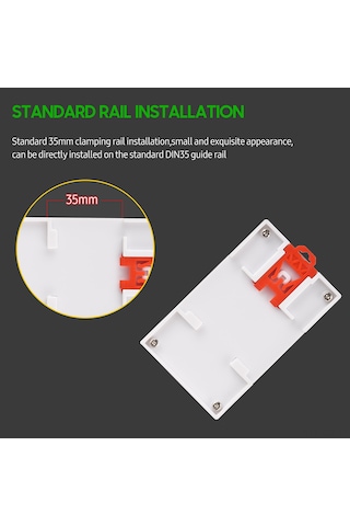 Konesam Dın Raylı Dijital Sıcaklık Kontrol Cihazı, Soğutma-ısıtma Regülatörü, Damla Prob, 110-240v, -50 120 C Aralığı