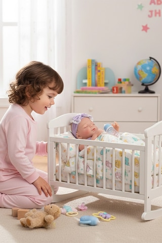 43 Cm Aksesuarlı Gerçekçi Bebek