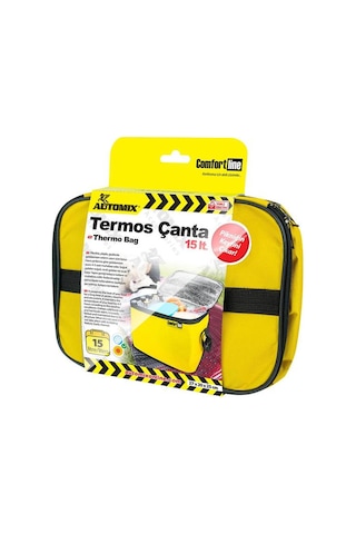 Automix Termos Çanta 15lt Termo Piknik Kamp Soğuk Sıcak Isı Yalıtımlı Yiyecek İçecek Taşıma Çantası Sarı 1 Adet