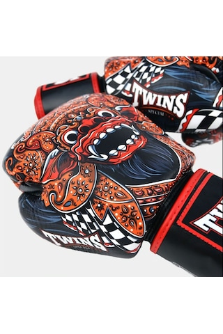 Twins Fbgvl3-59 Barong Boks Eldiveni Deri Muay Thai Eldiveni Siyah