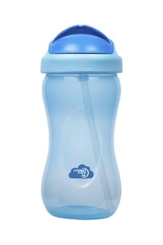 Moon Care Lıfe Renkli Pipetli Bardak 350 Ml Mavi Moon Care Lıfe Renkli Pipetli Bardak 350 Ml Mavi