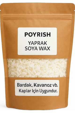Soya Wax A Kalite 1 Kg. Yaprak Formda Renksiz