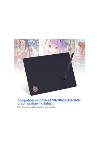 Vkemall Vınsa Vın1060plus/t608数位板用pen-1无电池无源压感笔