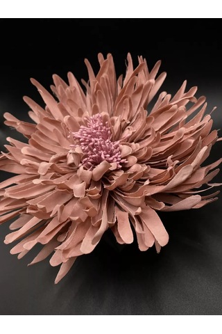 Amely Rid Kumaş Büyük Broş Toka "kore Pembesi Çiçeği" 196748677 Siyah