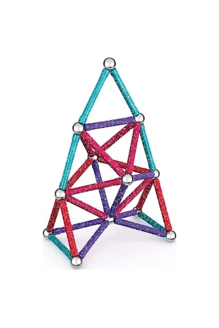 Sunman Geomag Glitter Manyetik Çubuklar 60 Parça