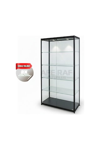 Aferafsistemleri Alüminyum Camlı Dolap, Camlı Vitrin, Koleksiyon Vitrini, Acv 901