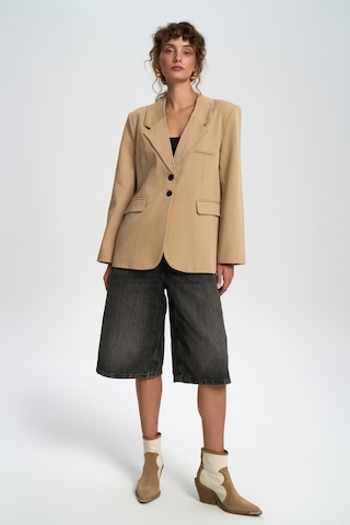 Mai Studios Co. Volda Yaka Detay Vizon Blazer VIZON