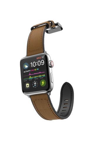 Watch 38mm Uyumlu Deri Kordon Raptic Hybrid Leather Serisi Kahverengi