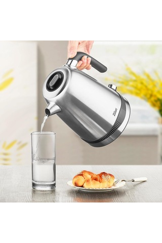 Paslanmaz Çelik Su Isıtıcısı 1,7 Litre %100 Bpa İçermez 2200 Watt Dijital Sıcaklık Göstergesi Sıcak T