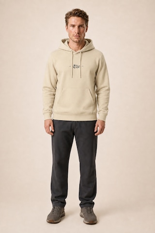 Redline Thenk Yeni Sezon Erkek Regular Fit Kapüşonlu Sweatshirt Bej