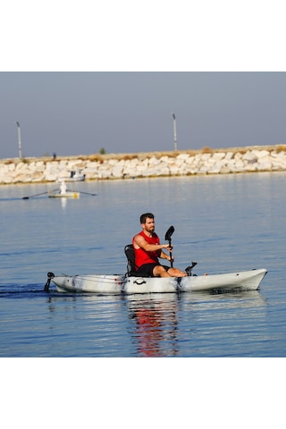 Fishman Balıkçı Kanosu Beyaz Gri Siyah