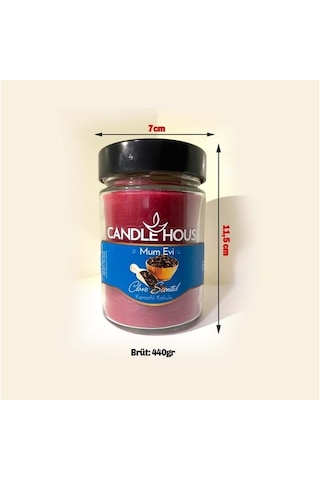 Kırmızı Karanfil Kokulu Mum (450Gr)