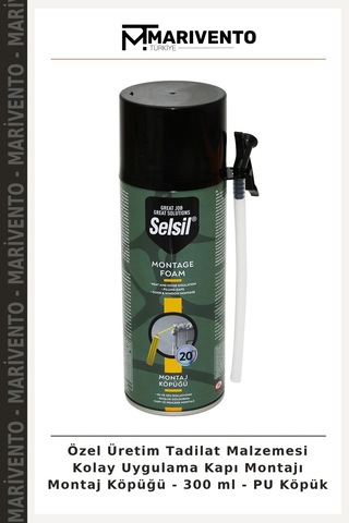 Özel Üretim Tadilat Malzemesi Kolay Uygulama Kapı Montajı Montaj Köpüğü - 300 Ml - Pu Köpük