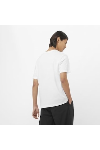 Salomon Logo Tee M Whıte Erk T-shırt Lc2526400 Beyaz