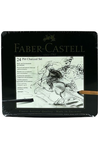 Faber Castell Pıtt Monochrome Işlenmiş Kömür Seti 112978