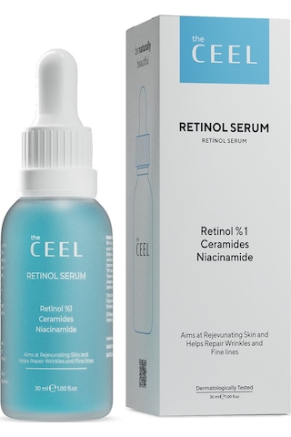 The Ceel Kırışıklık ve Yaşlanma Karşıtı Aydınlatıcı Retinol Serum Ascorbıc Acıd, %1 Retinol & Ceramides 30 ml